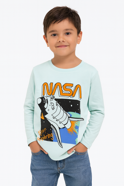 Hybrid Boy's Blue Sweatshirt ABFK315 ShR