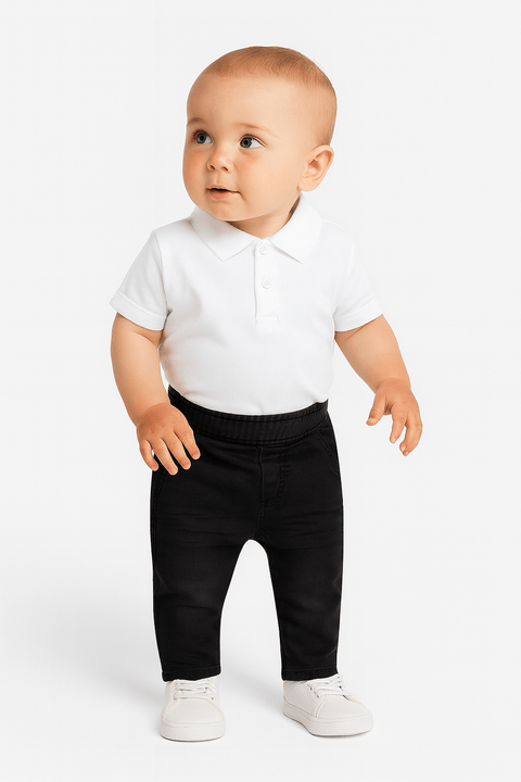 POMPdeLUX Baby Boy's Black Nice Lt Jeans |POMPdeLUX in Lebanon