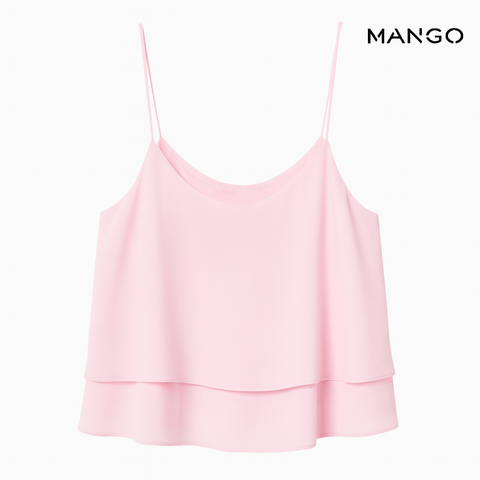 Mango Women's Pink Sleeveless Blouse| Mango in Lebanon