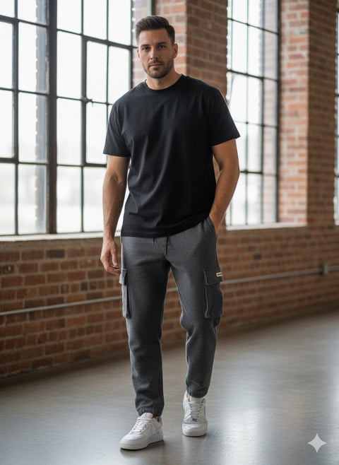 Rebel Refined Men's Dark Grey Jogger Sweatpant| Rebel Refined In Lebanon
