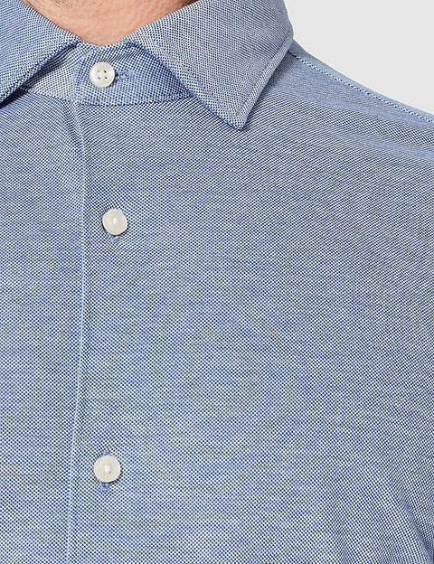 Jack & Jones Men's Blue JPRBLAKNIT Oxford Long-Sleeve Shirt | Jack & Jones In Lebanon