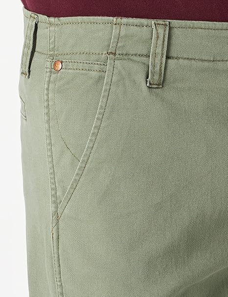 Wrangler Men's Khaki Green Casey Jones Chino Pants | Wrangler In Lebanon