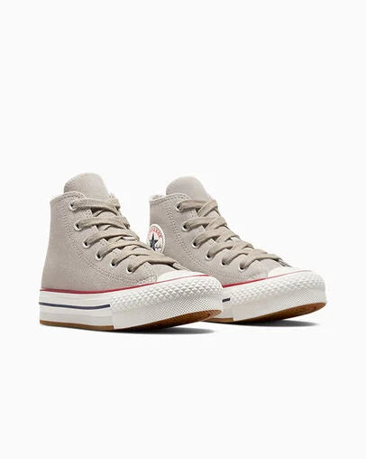 Converse Girl's Khaki Chuck Taylor All Star Lift Ps Lifestyle Sneakers |Converse In Lebanon