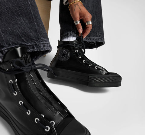 Converse Unisex Black Leather Chuck Taylor All Star Lift Platform Sneakers | Converse In Lebanon