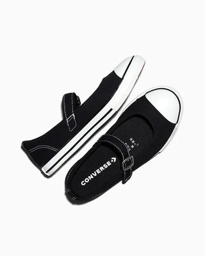 Converse Girl's Black & White Chuck Taylor All Star Dainty Mary Jane Flat | Converse In Lebanon