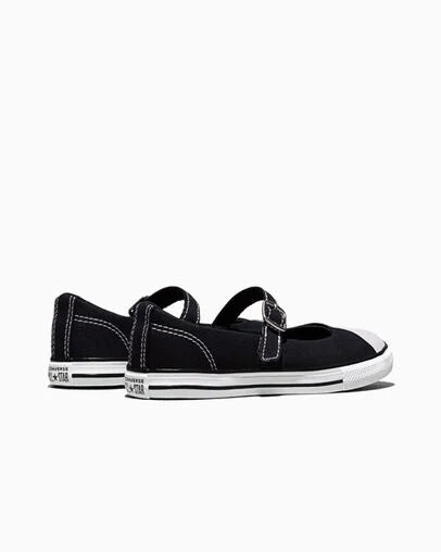 Converse Girl's Black & White Chuck Taylor All Star Dainty Mary Jane Flat | Converse In Lebanon
