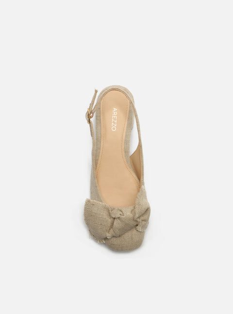 Arezzo Women's Beige Maeve Low Block Pumps Sandal | Arezzo In Lebanon