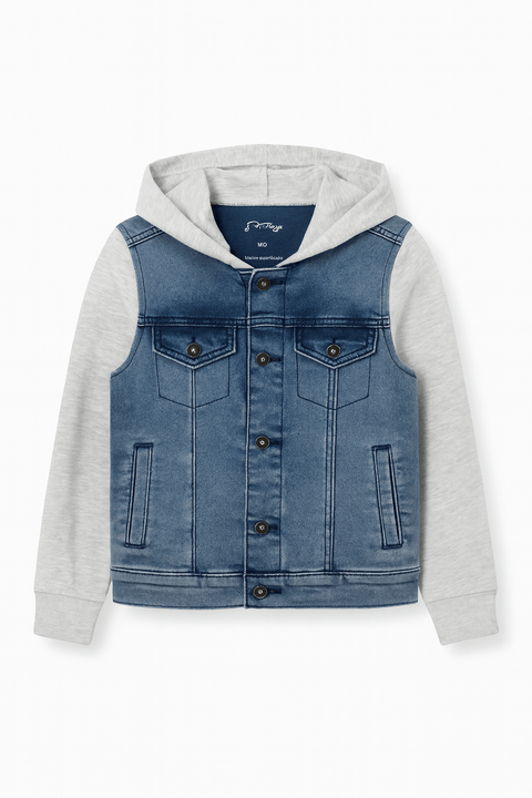 Art Class Boy's Light Grey Hooded Denim Jacket | Art Class In Lebanon