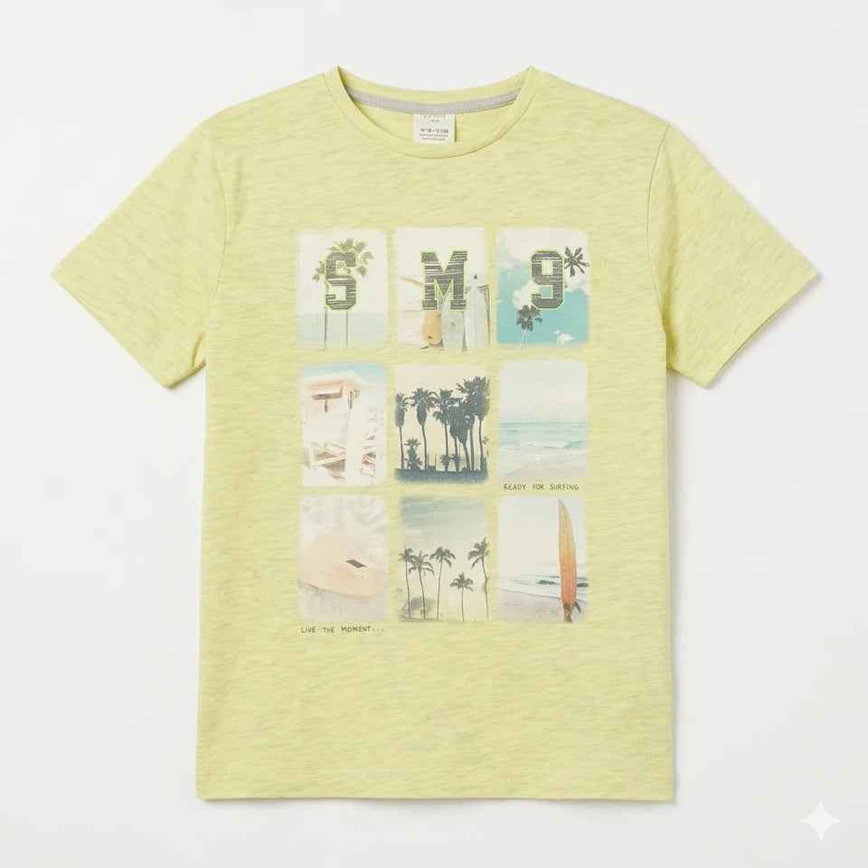 Zara Boy's Yellow Printed T-Shirts | Zara In Lebanon