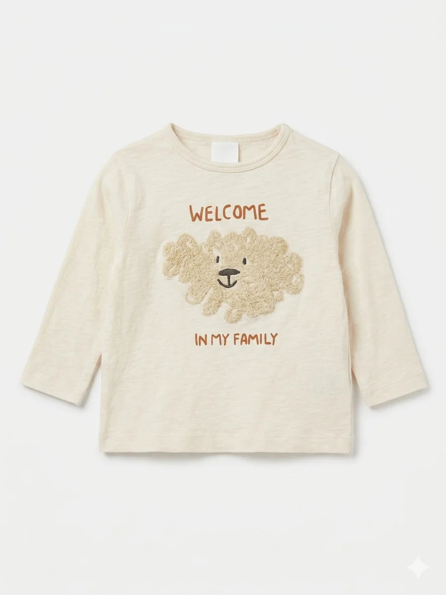Zara Baby Boy's Cream Printed Blouse | Zara In Lebanon