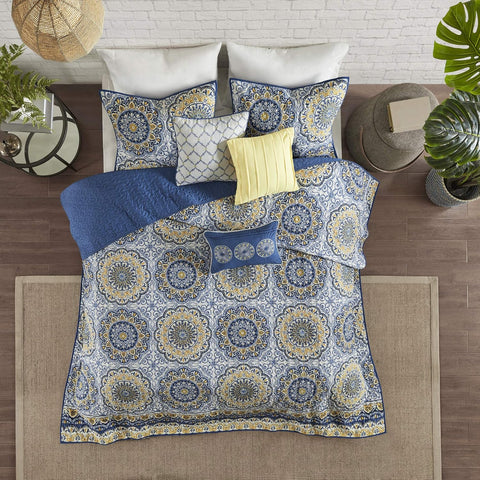 Madison Park Multicolor Printed King/Cal King 6 Piece Coverlet Bedding Set |Madison Park In Lebanon