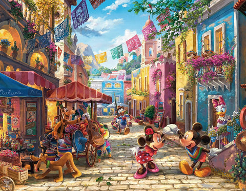 Ceaco 4 in 1 Multipack Thomas Kinkade Disney Mickey & Minnie 500 Piece Jigsaw Puzzles |Ceaco In Lebanon