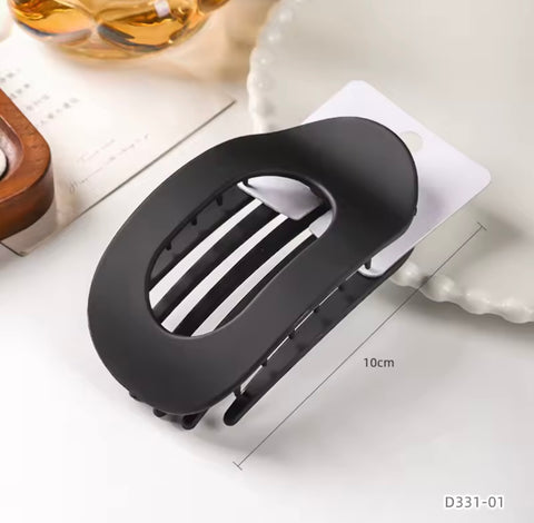 Muju large flat flexible Hair Accessories matte oval flat hair clip  | Muju In Lebanon