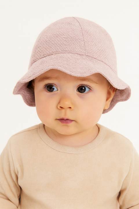 Reserved Baby Girl's Dusty Rose Adjustable Hat | Reserved In Lebanon