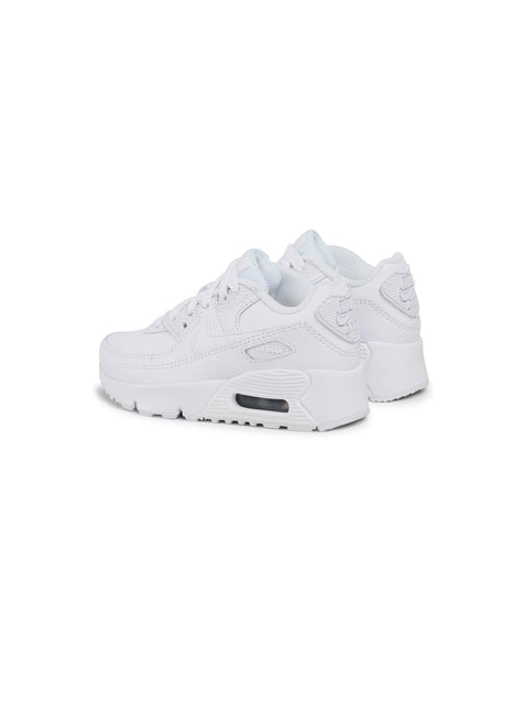 White sneakers on a white background