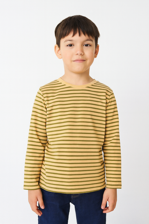 Sinsay Boy's Olive Green & Beige 2 Pieces Pack Long Sleeve Blouse | Sinsay In Lebanon