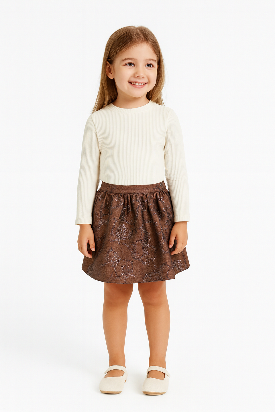 POMPdeLUX Girl's Dark Purple Iris Skirt |POMPdeLUXin Lebanon