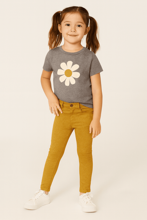 POMPdeLUX Girl's Orange Straight Pants |POMPdeLUX in Lebanon