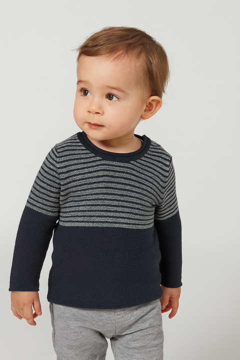 S.Oliver Baby Boy's Navy Striped Long-Sleeve Blouse |S.Oliver in Lebanon