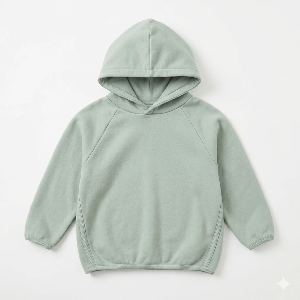 Zara Boy's Sage Green Plain Pullover Hoodies | Zara In Lebanon