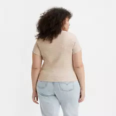 Levi's Women's Blue Short Sleeve Britt Snap Front T-shirt | Levi's In Lebanon