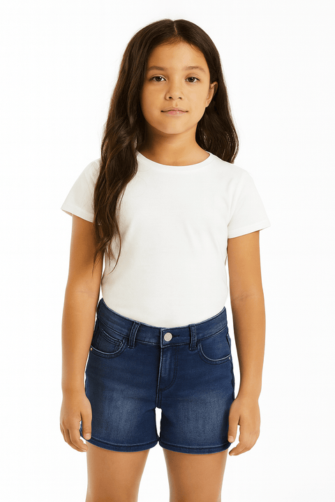 Guess Girl's Blue Jeans Short ABFK1856