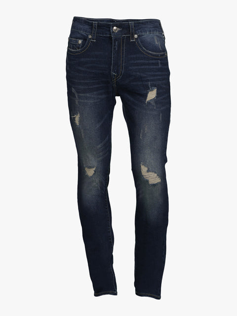 True Religion Men's Navy Blue Jeans AMZ286