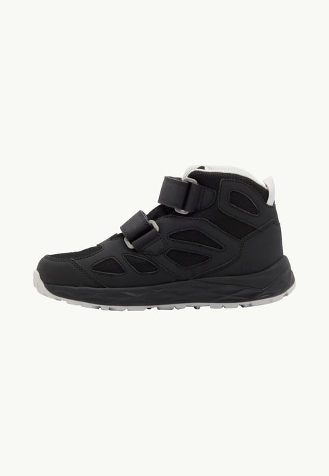 Jack Wolfskin Boy's Black Woodland 2 Texapore Mid VC K Sneakers |Jack Wolfskin in Lebanon