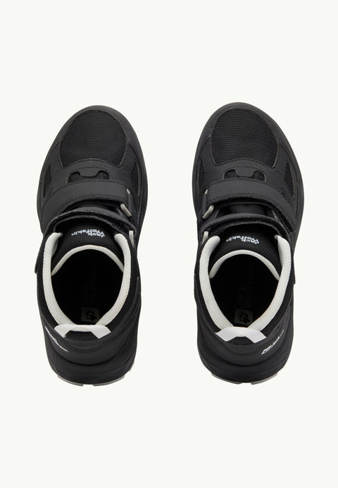 Jack Wolfskin Boy's Black Woodland 2 Texapore Mid VC K Sneakers |Jack Wolfskin in Lebanon