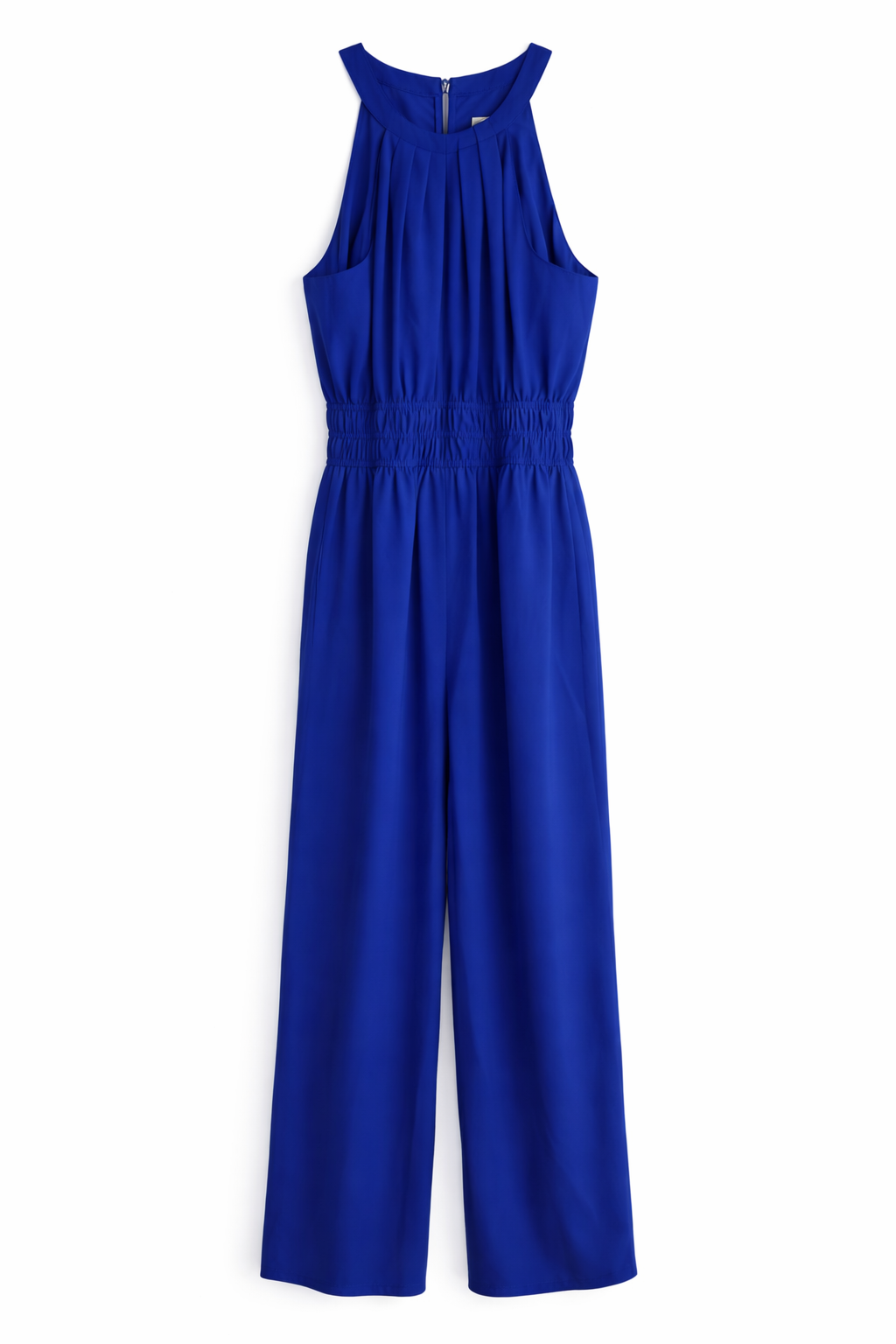 Vince Camuto Women's Royal Blue Halter Tie-Back Wide-Leg Jumpsuit |Vince Camuto In Lebanon