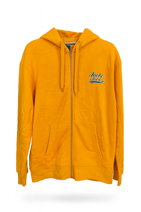 Jack & Jones Men's Light Orange Zip-Up Hooded Jacket | Jack & Jones In Lebanon