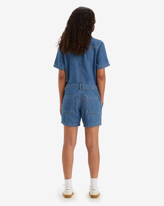 Levi's  Women's Denim Short Sleeve Heritage Jumpsuit | Levi's   in Lebanon