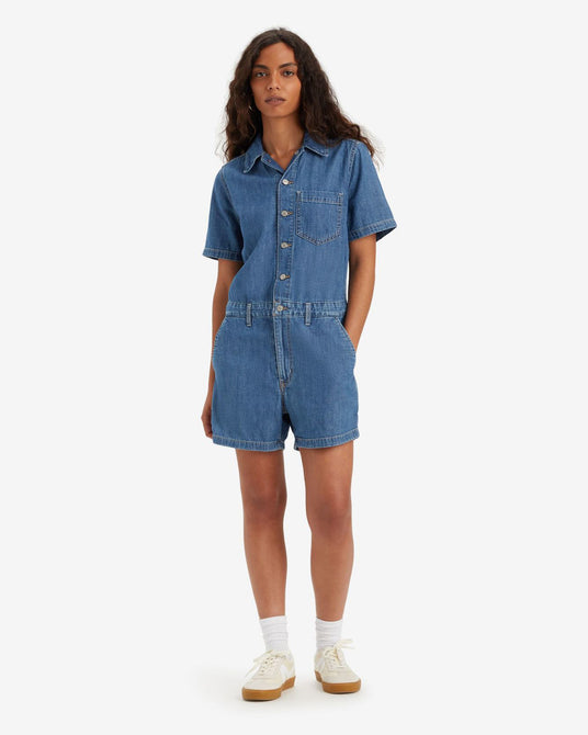 Levi's  Women's Denim Short Sleeve Heritage Jumpsuit | Levi's   in Lebanon