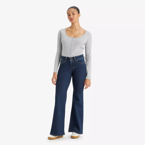 Levi's Women's Dark Blue Superlow Flare-Leg Jeans | Levi's In Lebanon