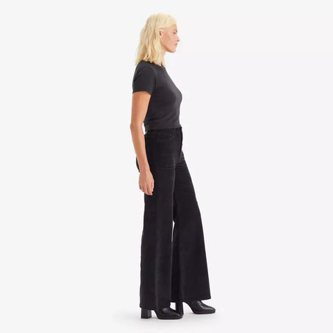 Levis Women's Black Ribcage Bell Pant |Levis In Lebanon