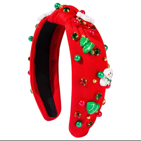 European American Christmas  santa fashion headband