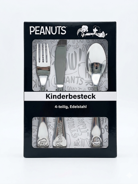 Peanuts Silver Children Cutlery Stainless Steel 3 Pieces Set | Peanuts In Lebanon
