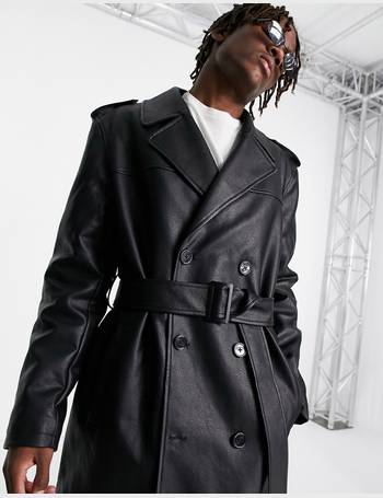 Asos Design Men's Black Coat ANF290 (AN74)(zone 2)