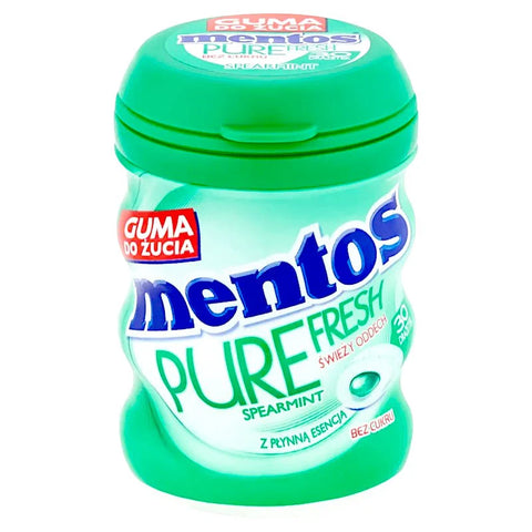 Mentos Pure Fresh Spearmint Chewing Gum Bottle | Mentos In Lebanon