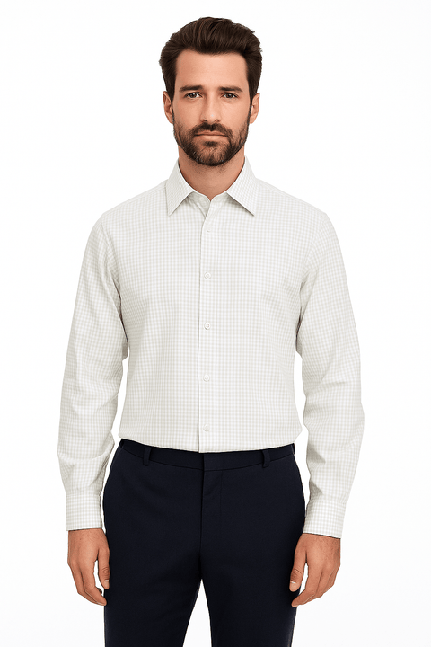 Club Room Men's Light Gray Shirt ABF4266