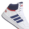 Adidas Unisex Adult White & Blue Hoops 3.0 Mid K Sneaker