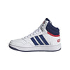 Adidas Unisex Adult White & Blue Hoops 3.0 Mid K Sneaker