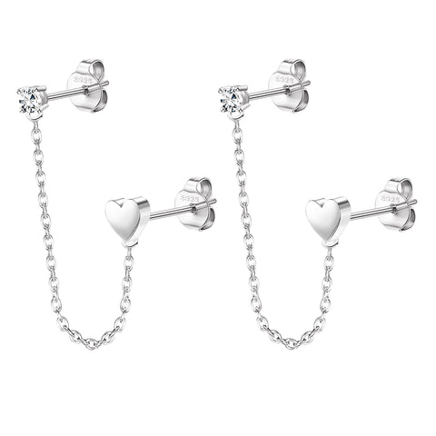 Macys Women's Silver Chained Earrings | Macys In Lebanon