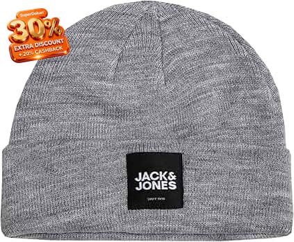 Jack & Jones Men's Grey Ribbed Hat | Jack & Jones In Lebanon