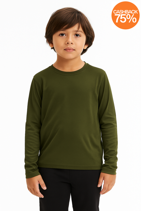 ID Ideology Boy's Shirt Green ABFK67