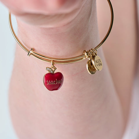 Alex & Ani Women's Gold Teacher Appreciation Charm Bangle | Alex & Ani In Lebanon