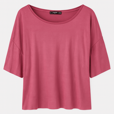Mango Women's Purple Short-Sleeve Blouse| Mango in Lebanon