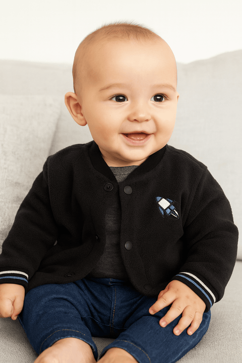 S.Oliver Baby Boy's Black Long-Sleeve Sweatshirt |S.Oliver in Lebanon