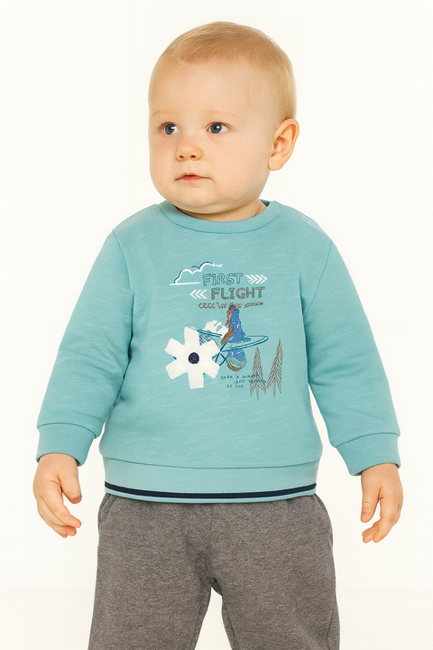 S.Oliver Baby Boy's Mint Long-Sleeve Blouse |S.Oliver in Lebanon