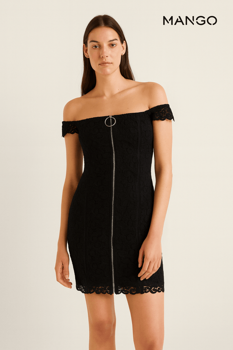 Mango Women's Black Sleeveless Dress| Mango in Lebanon